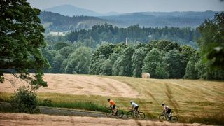 a group riding a bike in Northern Czech