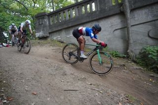 Hélène Clauzel (Van Rysel Racing) headed to win at C1 Rochester